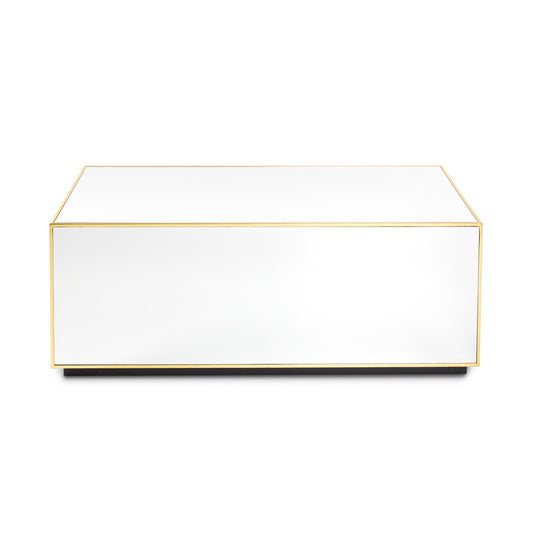 Mirror Coffee Table: Antique Gold - Dream art Gallery