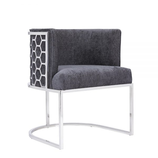 Chamberlain Chair: Charcoal Fabric - Dreamart Gallery