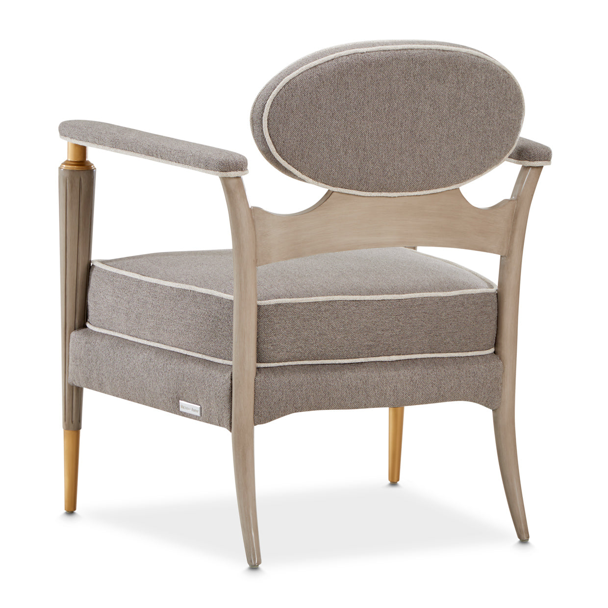 Accent Chair,St.Charles,comfortable seating,Dove Gray finish,slender legs,classic shape,