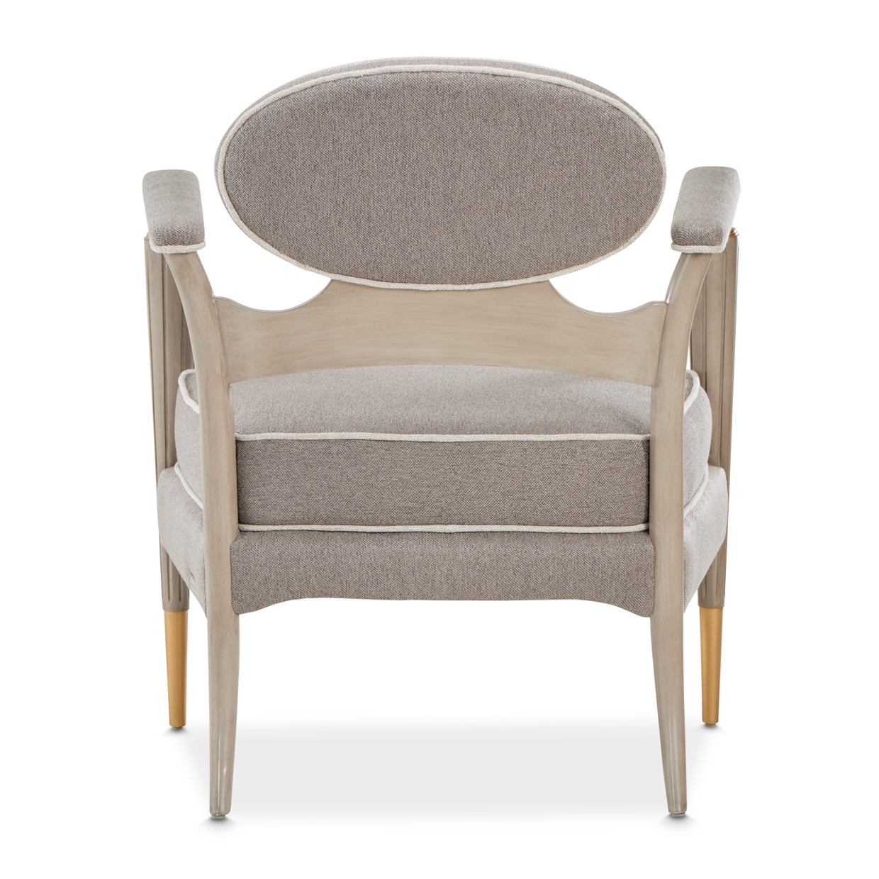 Accent Chair,St.Charles,comfortable seating,Dove Gray finish,slender legs,classic shape,