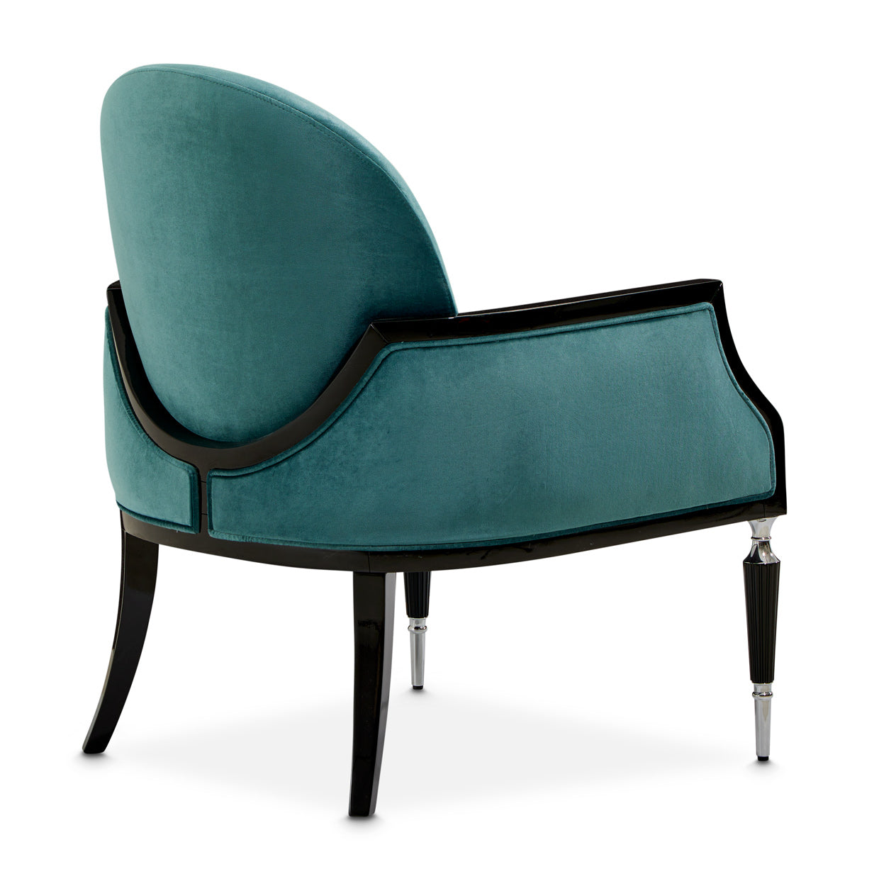 Accent Chair,Azure Black,  L'art de vivre, Sophistication, Exquisite piece, Home décor, Refinement, Elegance, Style, Interior design, Living space, dream art , Michael amini