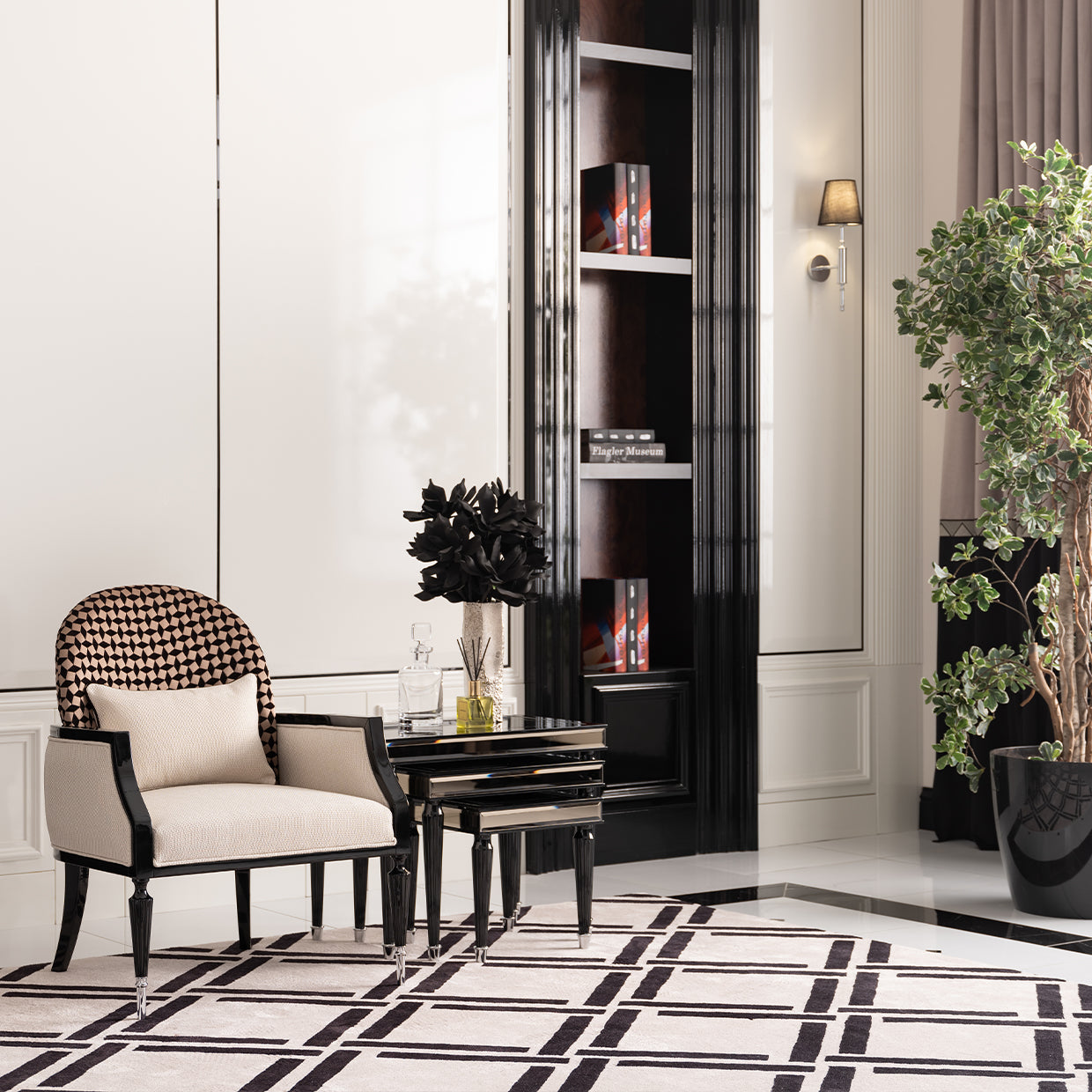 Accent Chair,Cafe Black,  L'art de vivre, Sophistication, Exquisite piece, Home décor, Refinement, Elegance, Style, Interior design, Living space, dream art , Michael amini