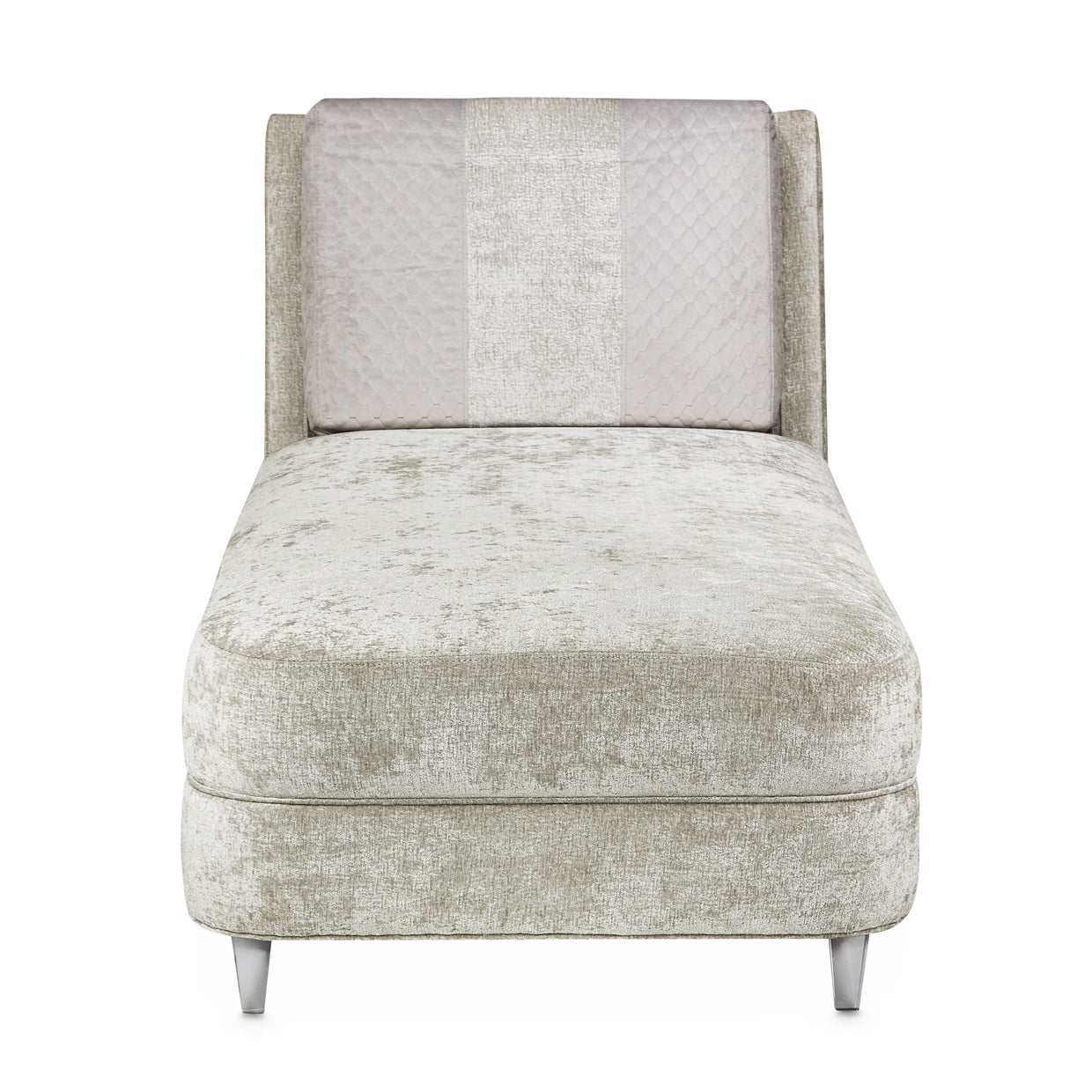 Lanna Chaise, Tailored details, Soft neutrals, Chenille fabric, Luxury cushions, Velvet, honeycomb pattern, Everyday lounging, Home style, dream art, Michael amini 