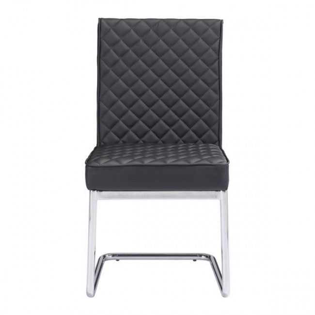 Quilt Armless Dining Chair Black - Dreamart Gallery