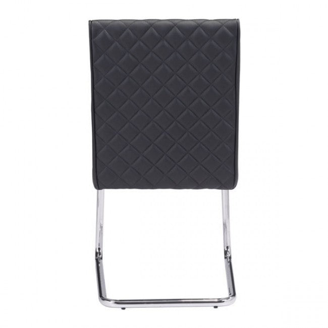 Quilt Armless Dining Chair Black - Dreamart Gallery