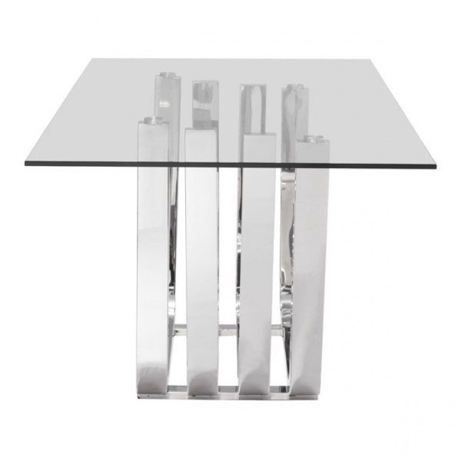 Fan Dining Table Chrome - Dreamart Gallery