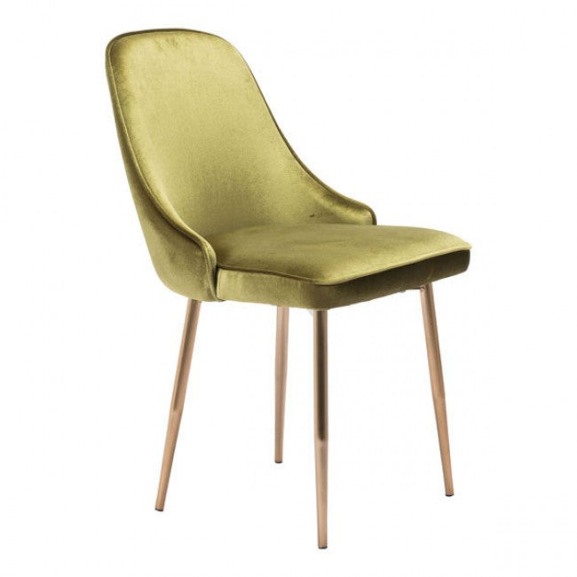 Merritt Dining Chair Green Velvet - Dreamart Gallery