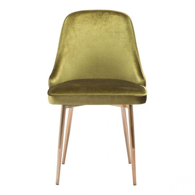 Merritt Dining Chair Green Velvet - Dreamart Gallery