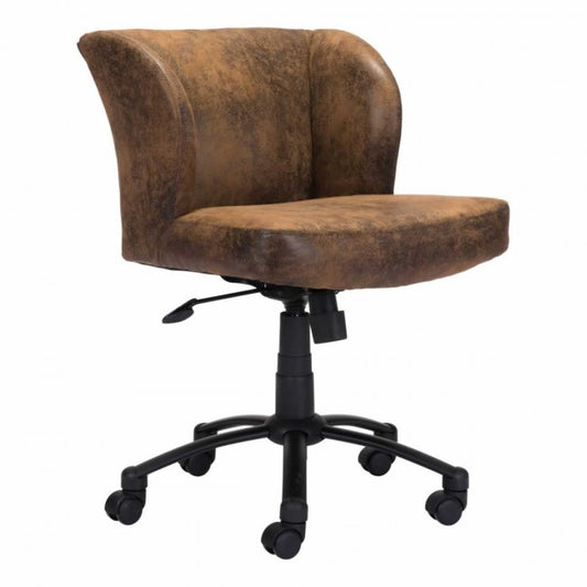 Shaw Office Chair Brown - Dreamart Gallery
