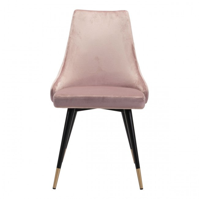 Piccolo Dining Chair Pink Velvet - Dreamart Gallery