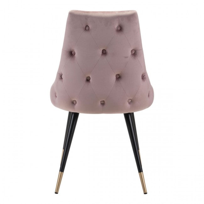 Piccolo Dining Chair Pink Velvet - Dreamart Gallery