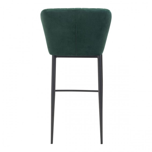 Tolivere Bar Chair Green Velvet - Dreamart Gallery