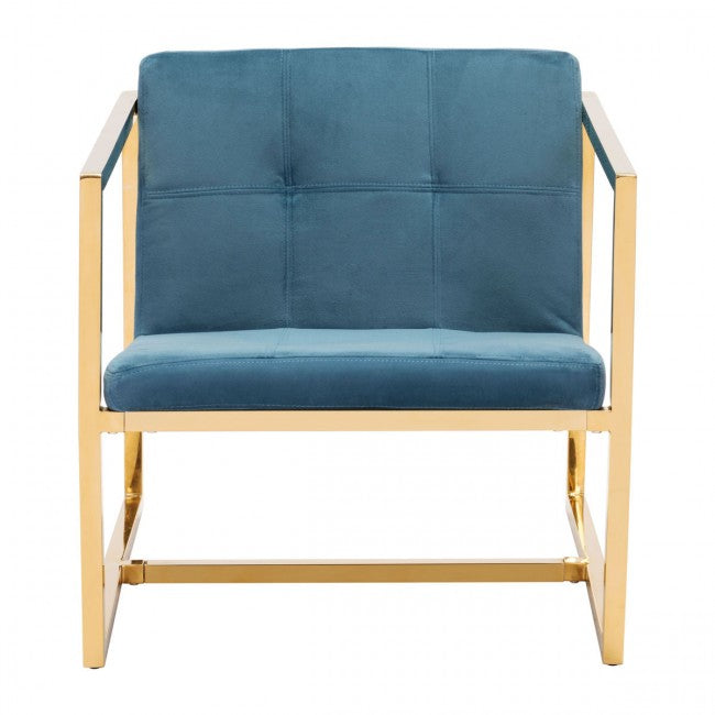 Alt Arm Chair Blue Velvet - Dreamart Gallery