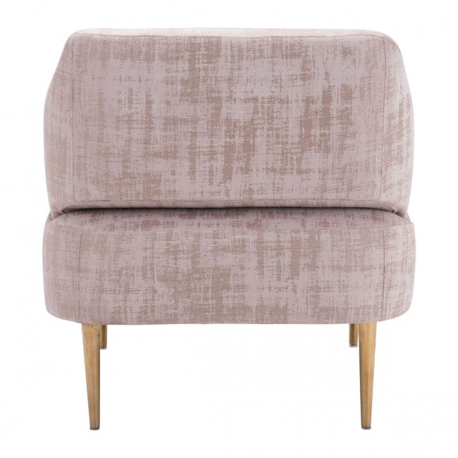 Oasis Arm Chair Pink Velvet - Dreamart Gallery