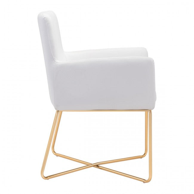 Honoria Arm Chair White - Dreamart Gallery