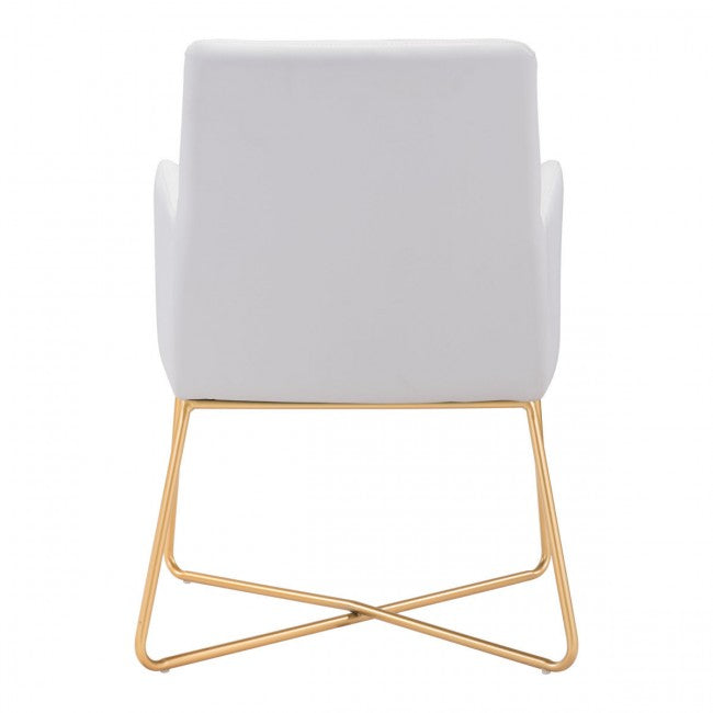 Honoria Arm Chair White - Dreamart Gallery