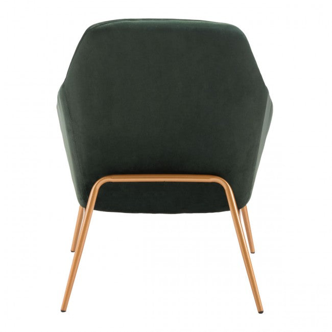 Debonair Arm Chair Green Velvet - Dreamart Gallery