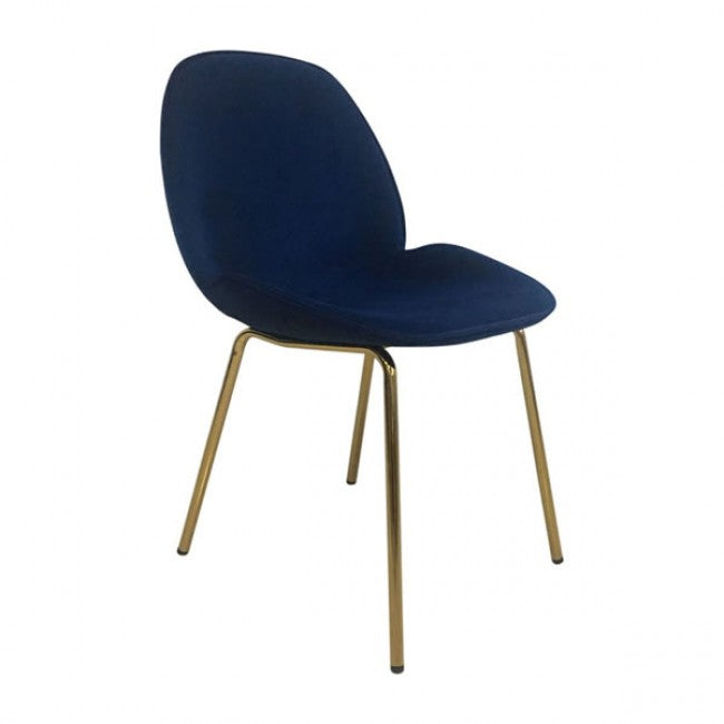 Siena Dining Chair Dark Blue Velvet - Dreamart Gallery