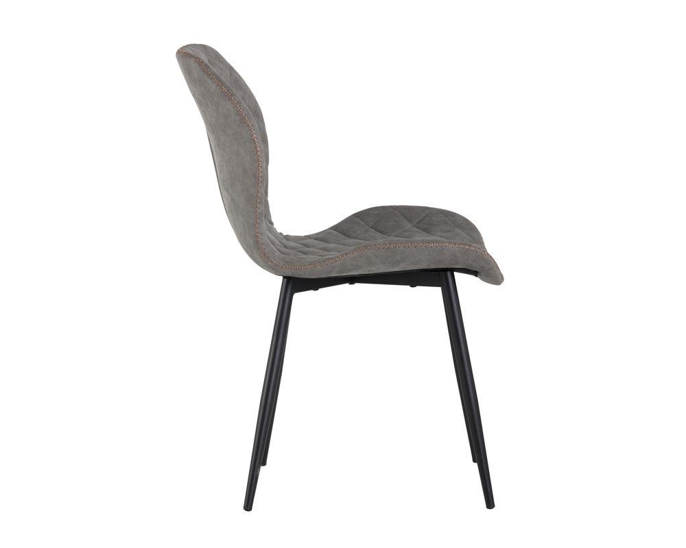 Lyla Dining Chair - Black - Antique Grey - Dreamart Gallery