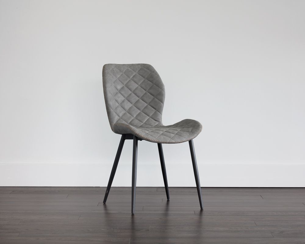 Lyla Dining Chair - Black - Antique Grey - Dreamart Gallery