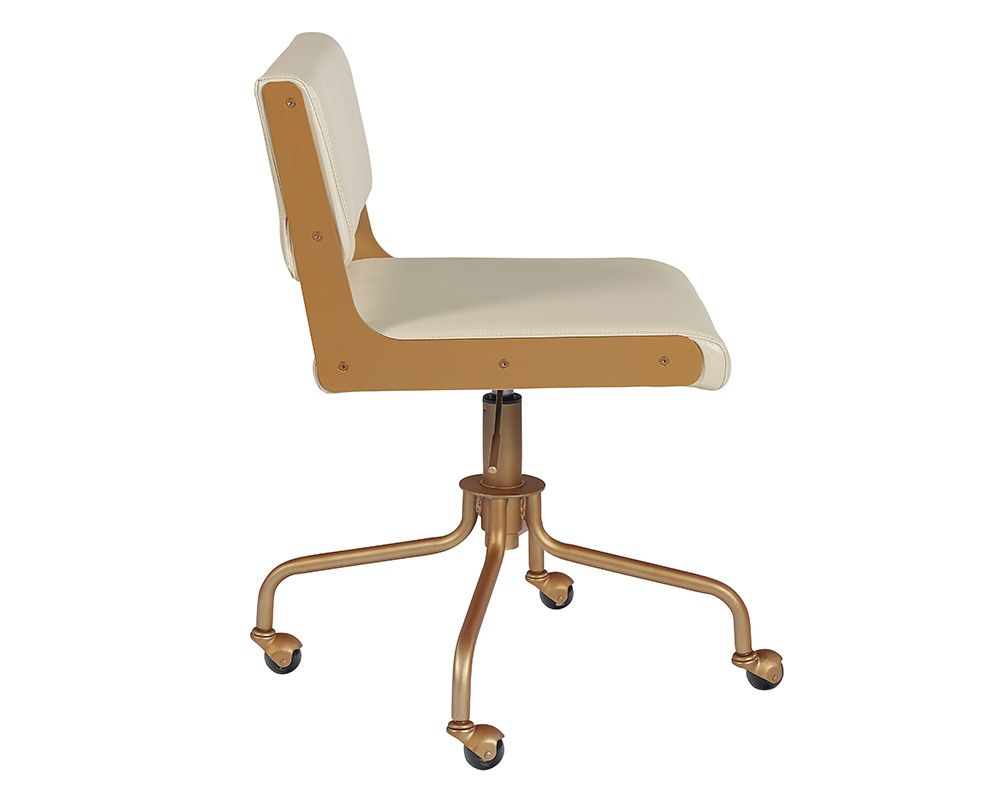 Davis Office Chair - Champagne Gold - Castillo Cream - Dreamart Gallery