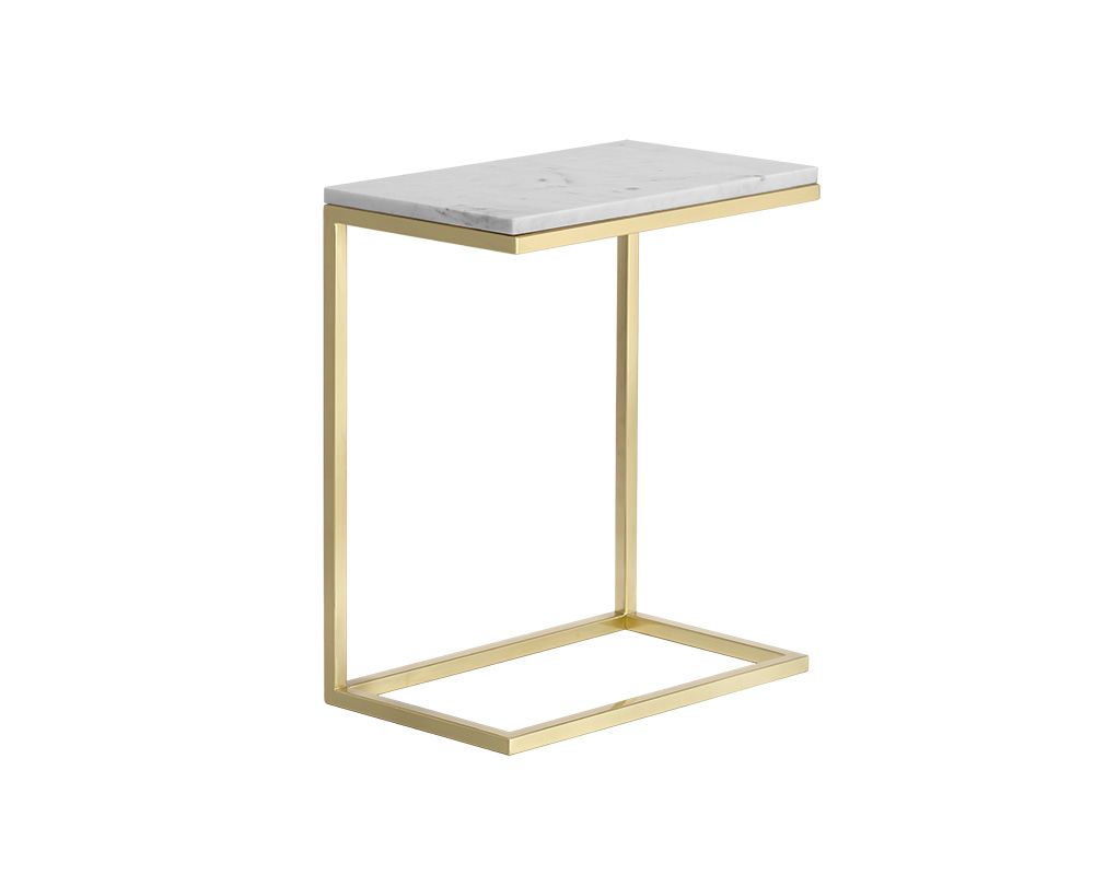 Amell End Table - White - Dreamart Gallery