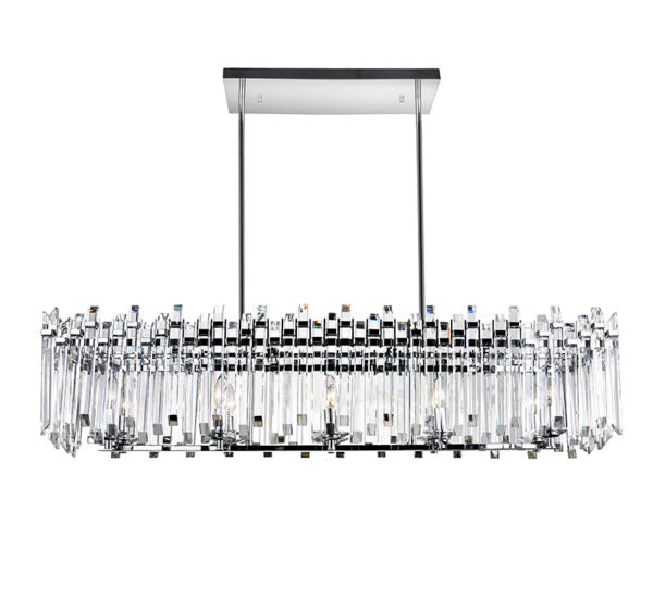 10 LIGHT CHANDELIER WITH CHROME FINISH - Dreamart Gallery