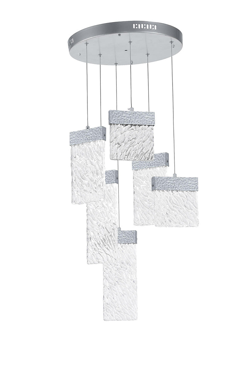LED CHANDELIER WITH PEWTER FINISH - Dreamart Gallery