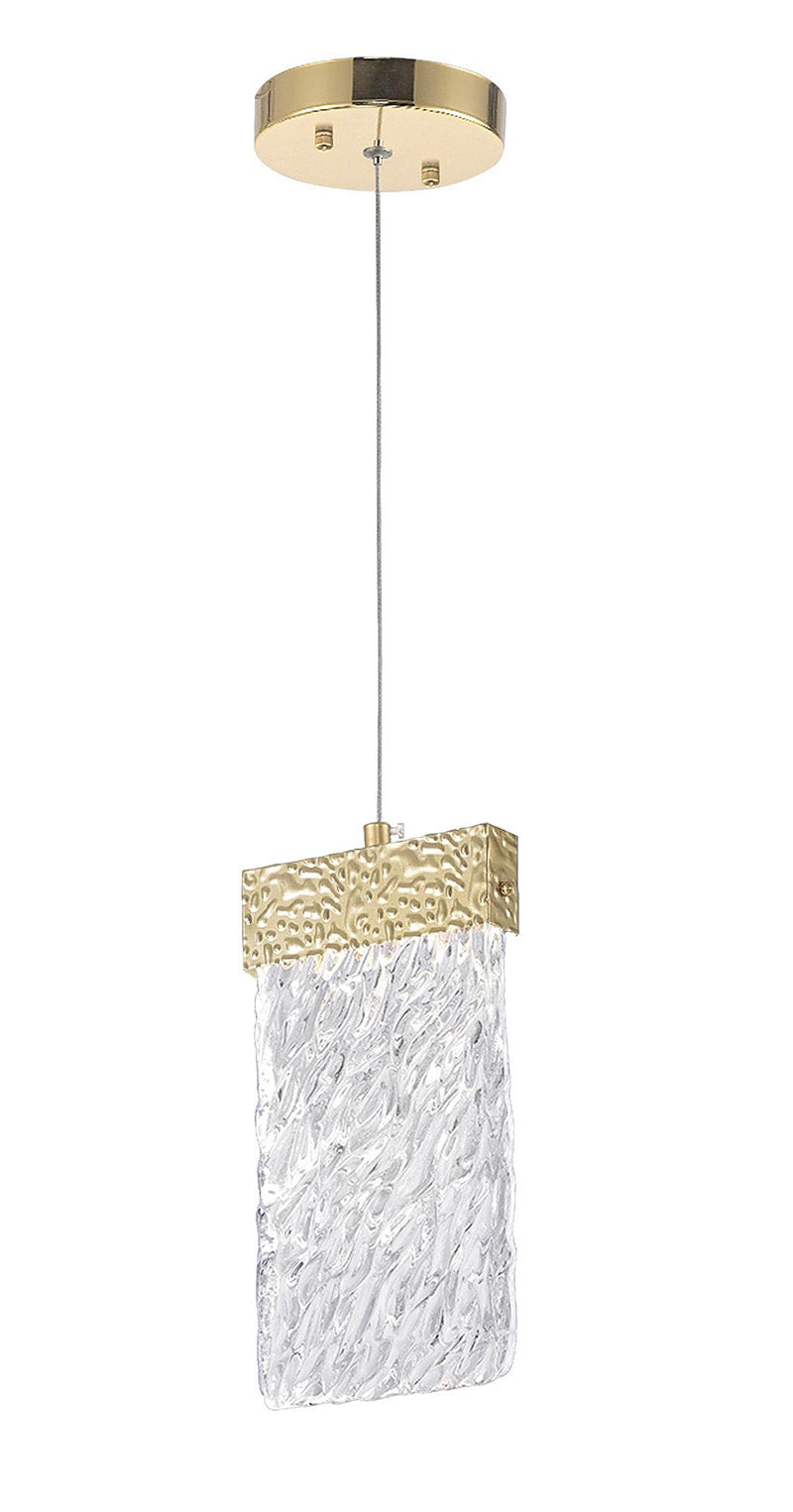 LED PENDANT WITH GOLD LEAF FINISH - Dreamart Gallery