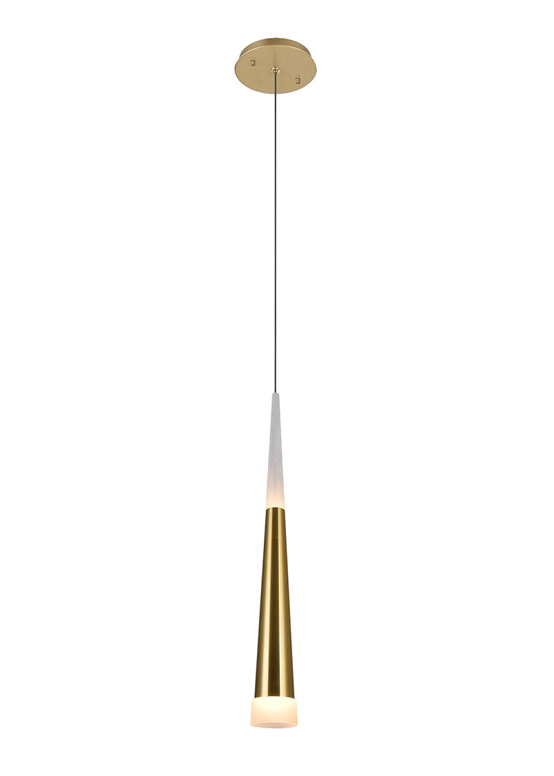 LED DOWN MINI PENDANT WITH GOLD LEAF FINISH - Dreamart Gallery