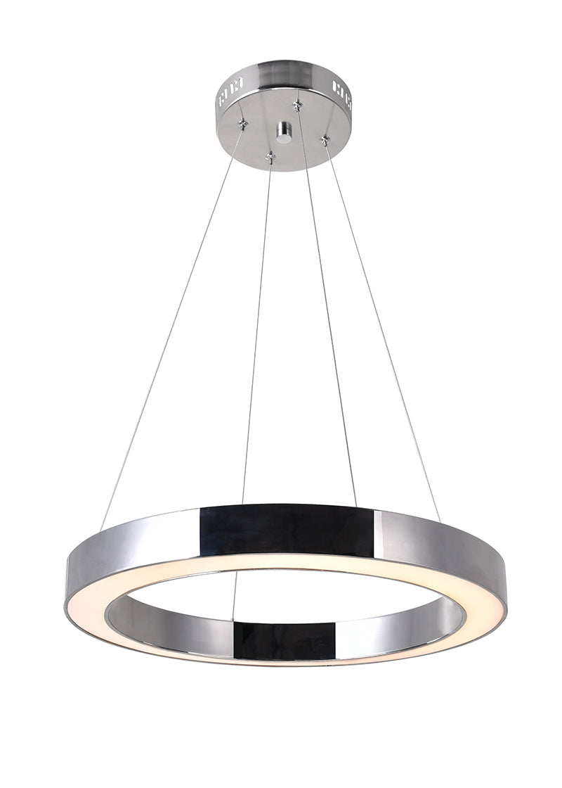 LED CHANDELIER WITH POLISHED NICKEL FINISH - Dreamart Gallery