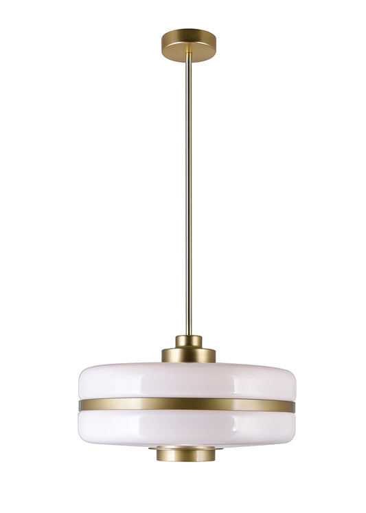 1 LIGHT DOWN PENDANT WITH PEARL GOLD FINISH - Dreamart Gallery