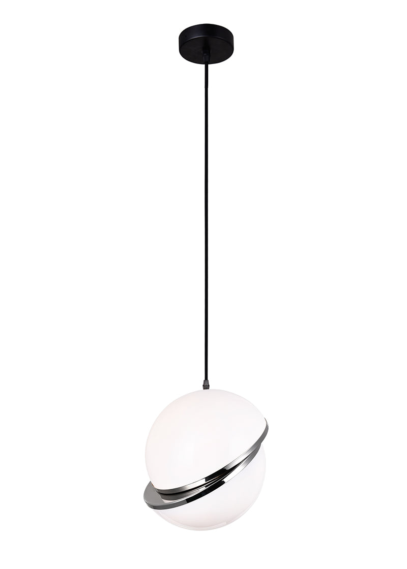 1 LIGHT PENDANT WITH POLISHED NICKEL FINISH - Dreamart Gallery