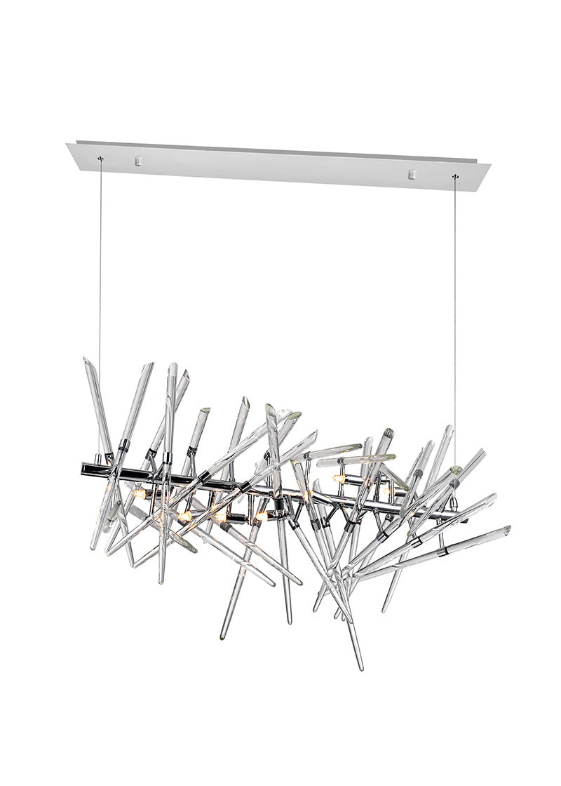 9 LIGHT CHANDELIER WITH CHROME FINISH - Dreamart Gallery