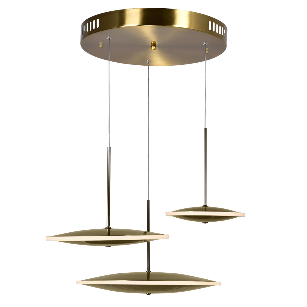 LED PENDANT WITH BRASS FINISH - Dreamart Gallery