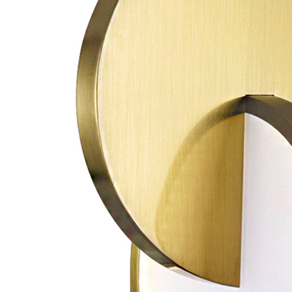 LED SCONCE WITH BRUSHED BRASS FINISH - Dreamart Gallery