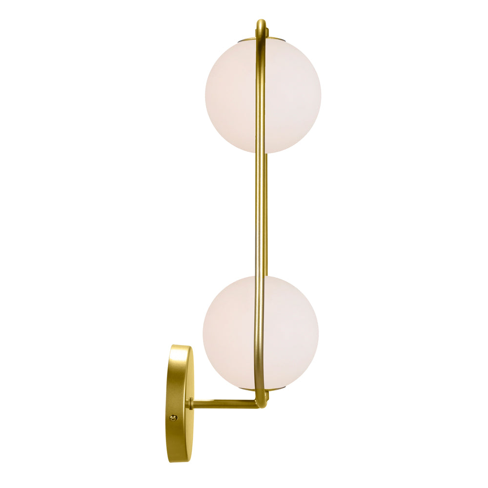 2 LIGHT SCONCE WITH MEDALLION GOLD FINISH - Dreamart Gallery