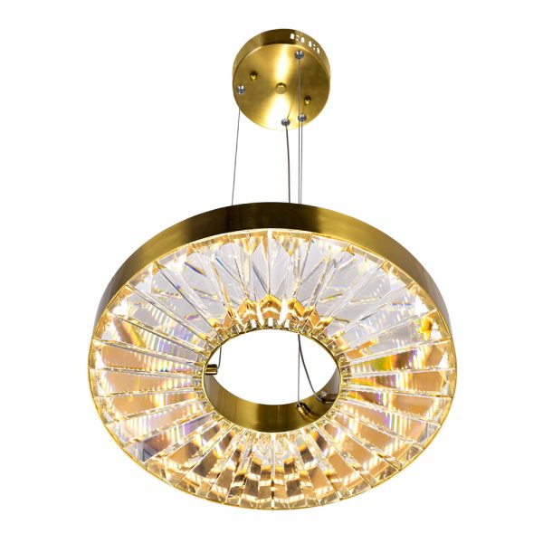 LED CHANDELIER WITH BRASS FINISH - Dreamart Gallery