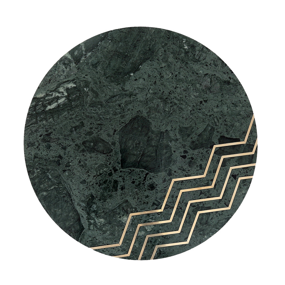 Belvin End Tables: Green Marble - Dreamart Gallery