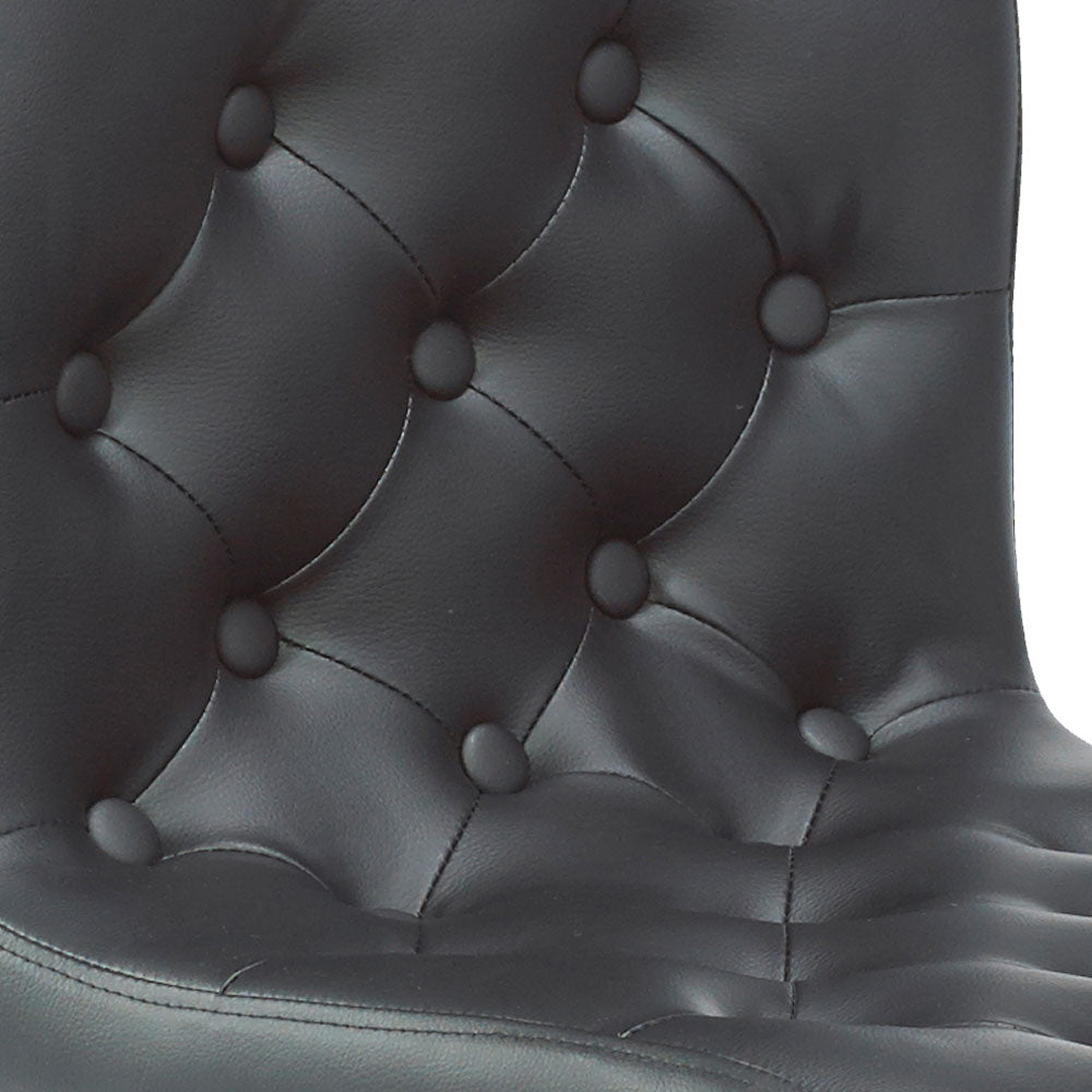 Daniel Black Leatherette Adjustable Stool - Dreamart Gallery