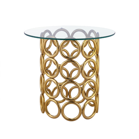 Monte Carlo Gold Side Table - Dreamart Gallery