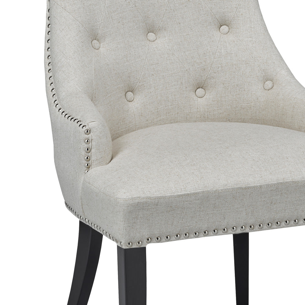 Oscar Elizabeth Pearl Fabric Dining Chair - Dreamart Gallery