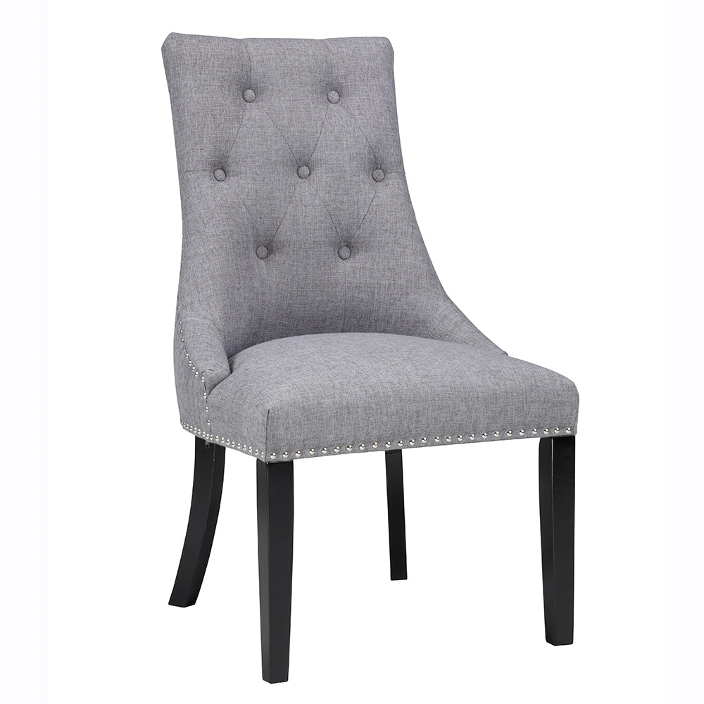 Rimzy Slate Fabric Dining Chair - Dreamart Gallery