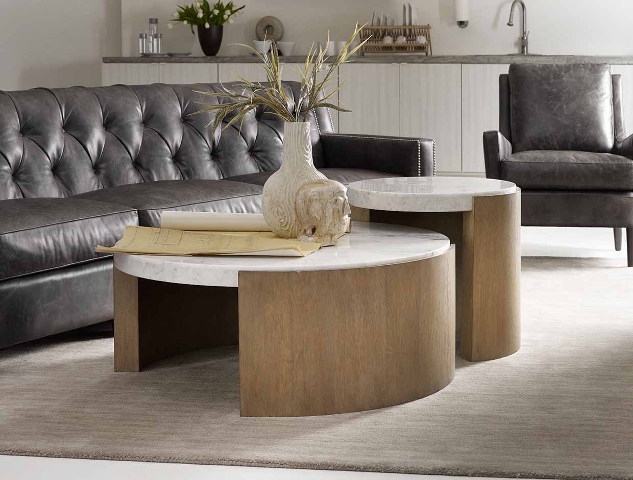 Hooker Furniture Living Room Curata Round Cocktail Table - Dreamart Gallery