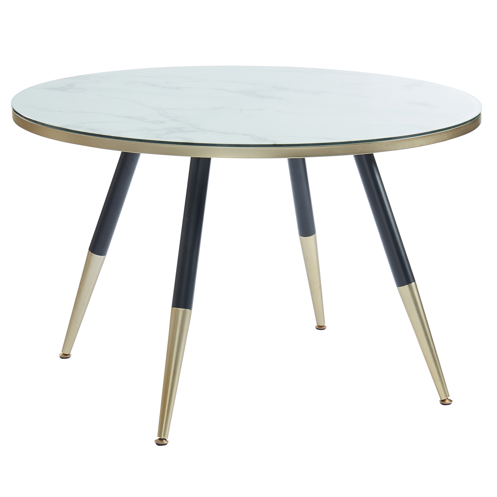 Cordelia Round Dining Table in White - Dreamart Gallery