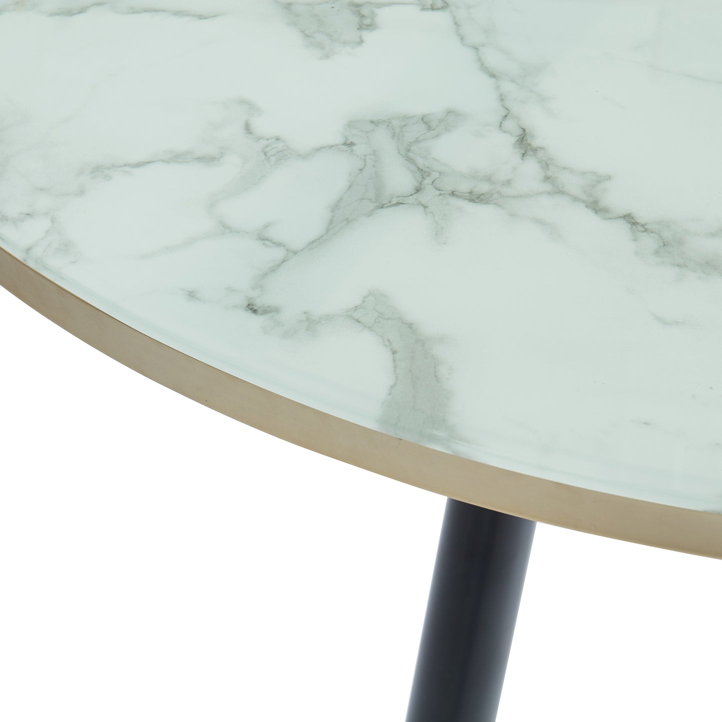 Cordelia Round Dining Table in White - Dreamart Gallery