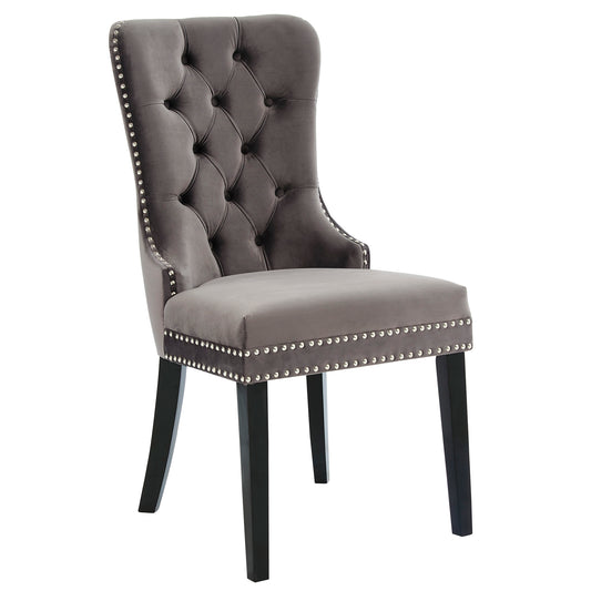 Rizzo Side Chair in Grey - Dreamart Gallery