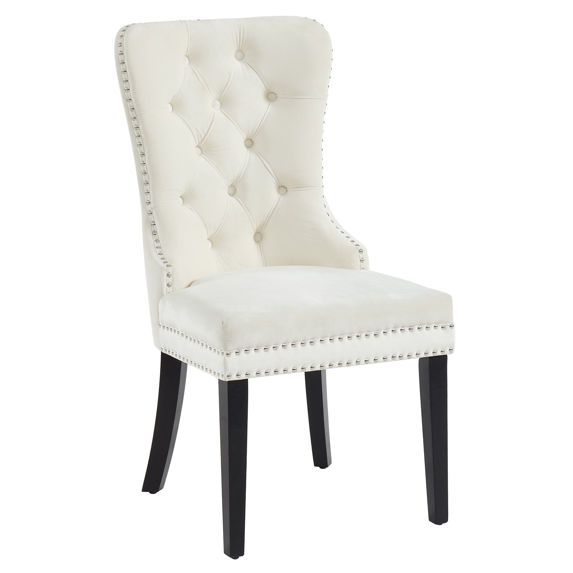 Rizzo Side Chair in Ivory - Dreamart Gallery