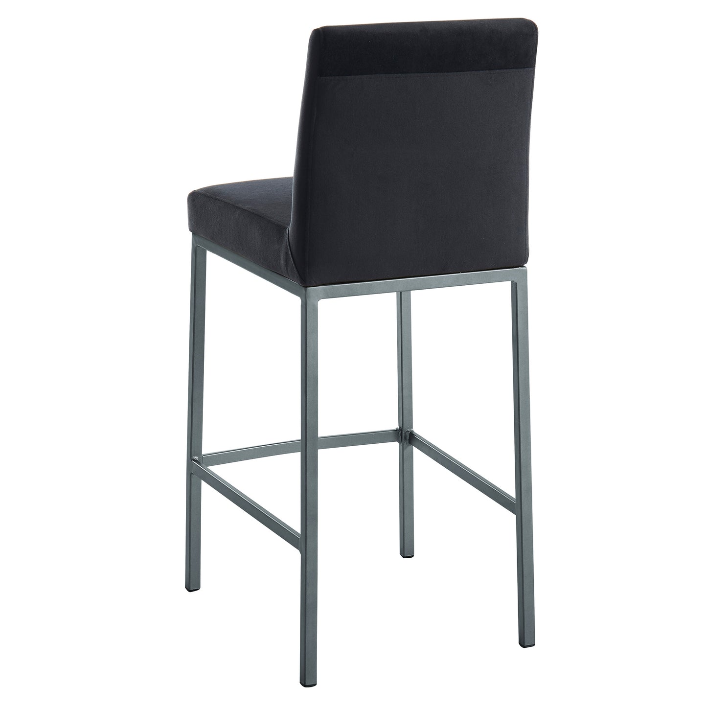 Diego 26'' Counter Stool in Black with Grey Legs - Dreamart Gallery