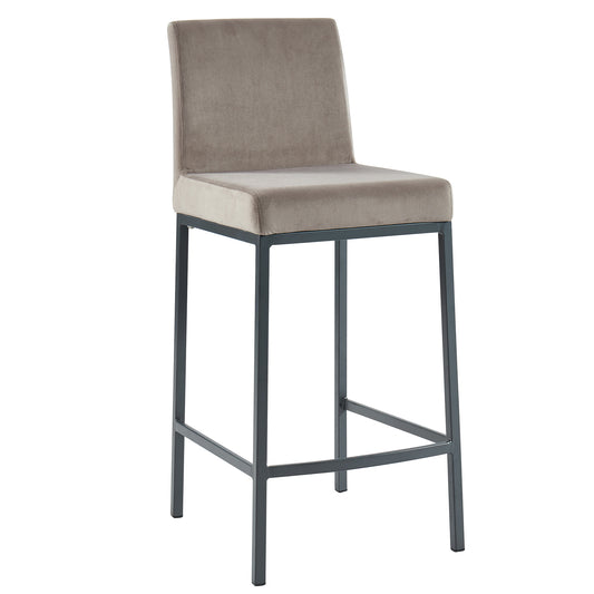 Diego 26'' Counter Stool in Grey with Grey Legs - Dreamart Gallery